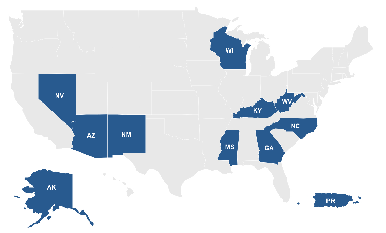 US Map of Rural.gov Community Networks