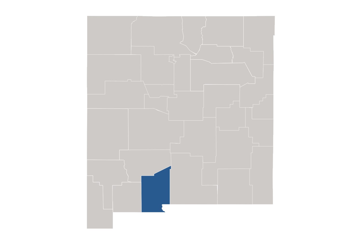 Doña Ana County Map