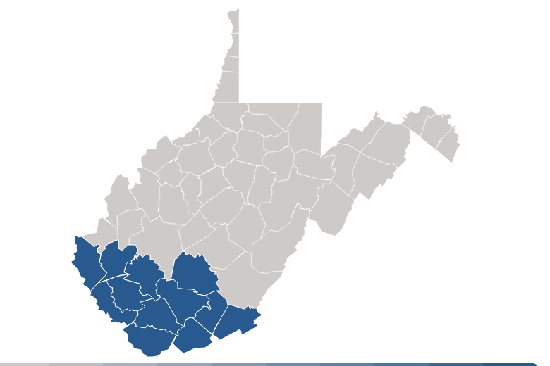 Southern WV Map Image