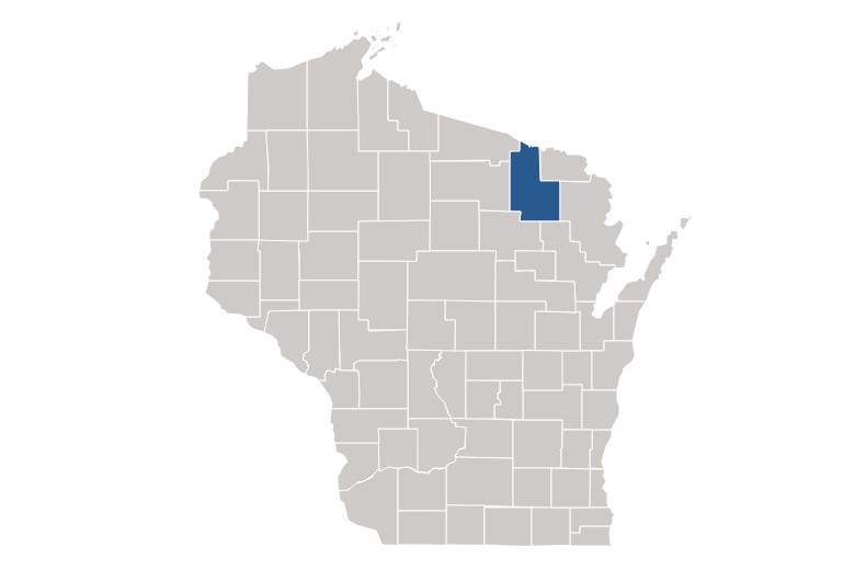 Forest County Map WI