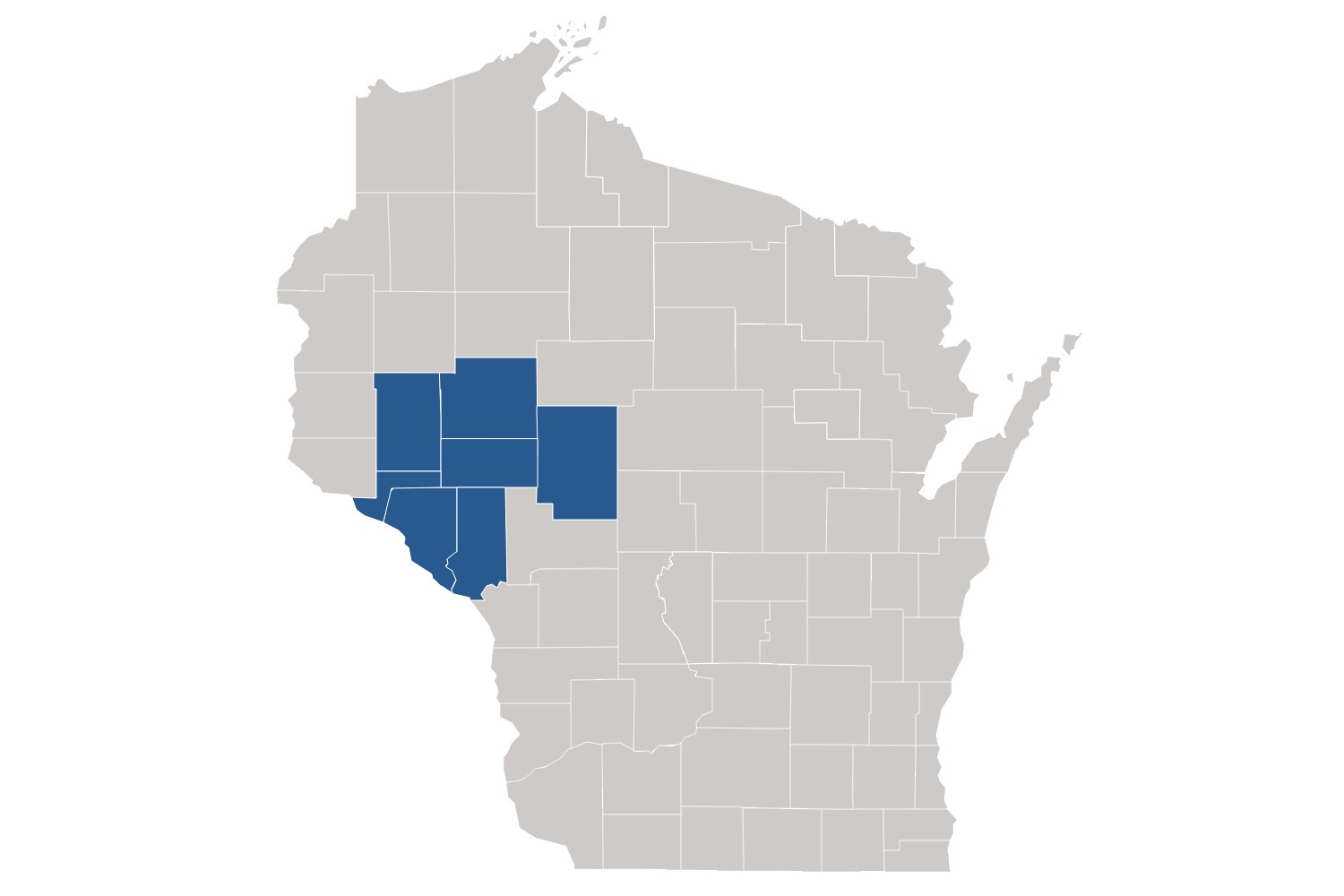 Map of Northwestern Wisconsin RPN territories 